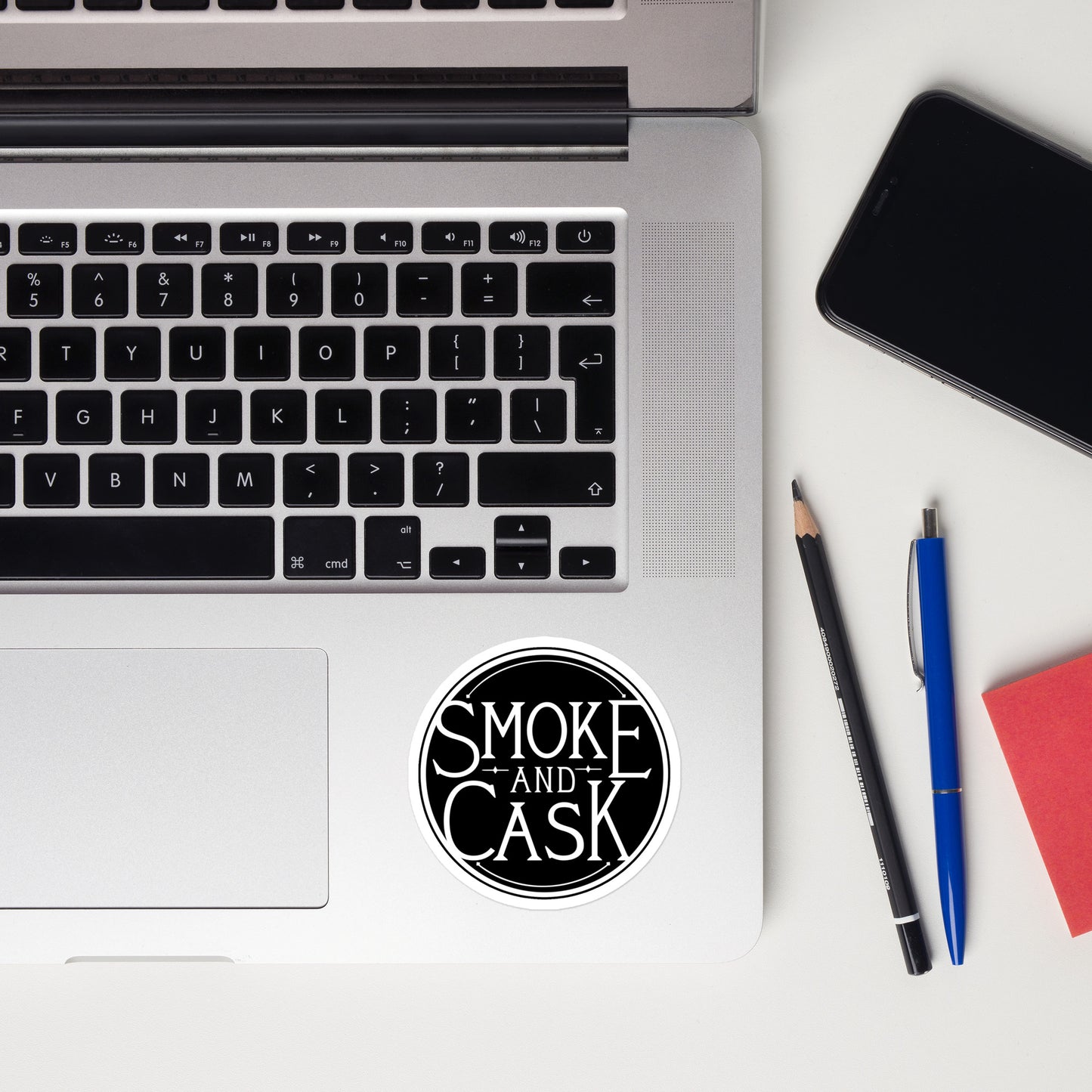 Black | Smoke and Cask | Bubble-free stickers