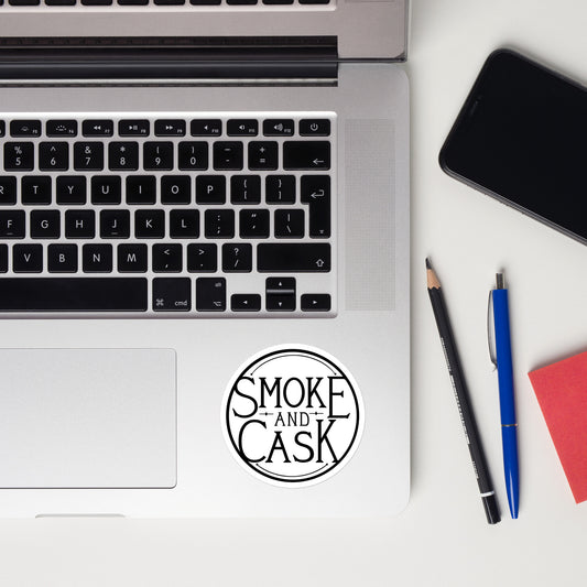 White | Smoke and Cask | Bubble-free stickers