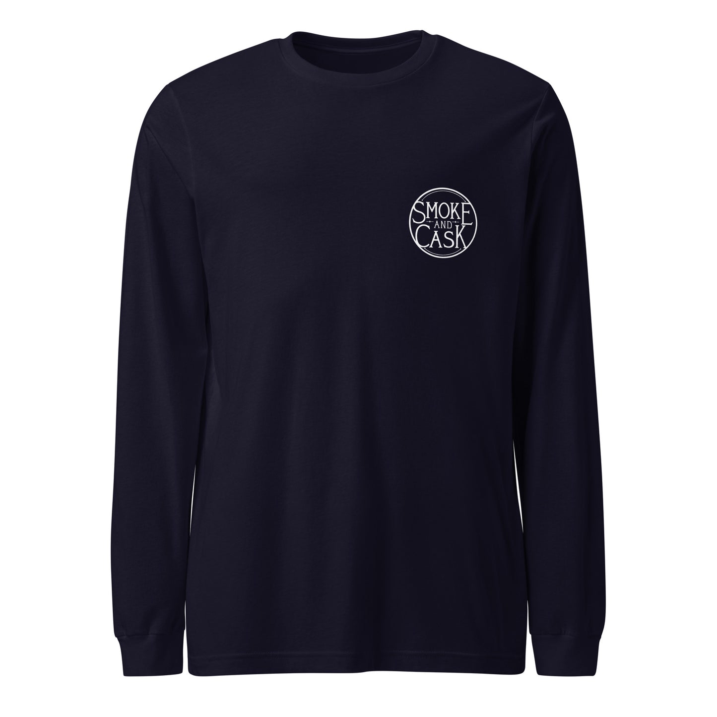 Circle Logo/SC Back | Smoke and Cask | Unisex Long Sleeve Tee